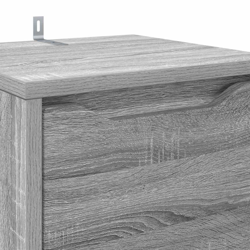 Bathroom Cabinet with Shelf Grey Sonoma 30.5 x 30 x 101 cm