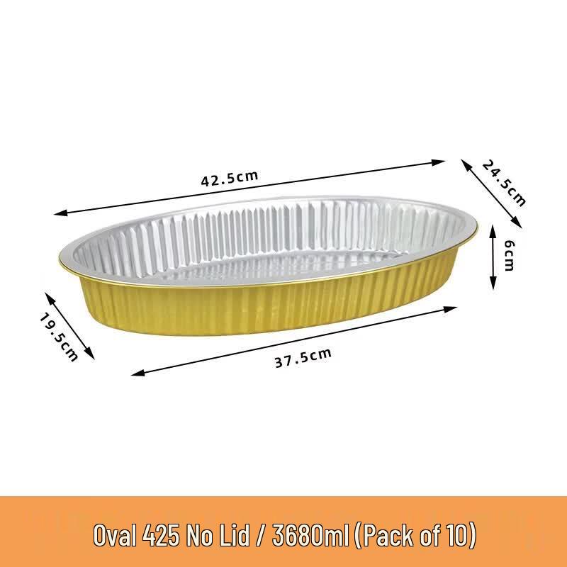 Disposable Gold Aluminum Foil Tray