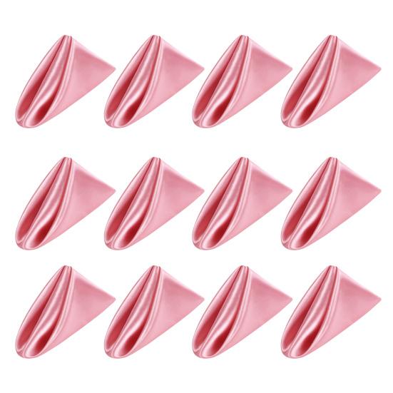 12 buc șervețele de satin în stil nordic, pătrate, material neted, culoare solidă, anti-rid, nuntă