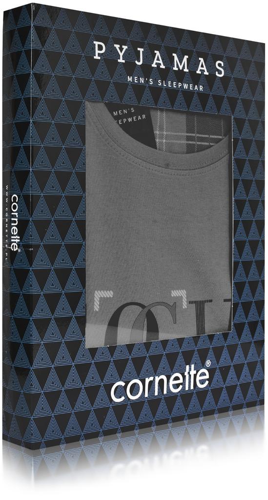 Cornette Men's EXPLORE Cotton Gray Pajamas