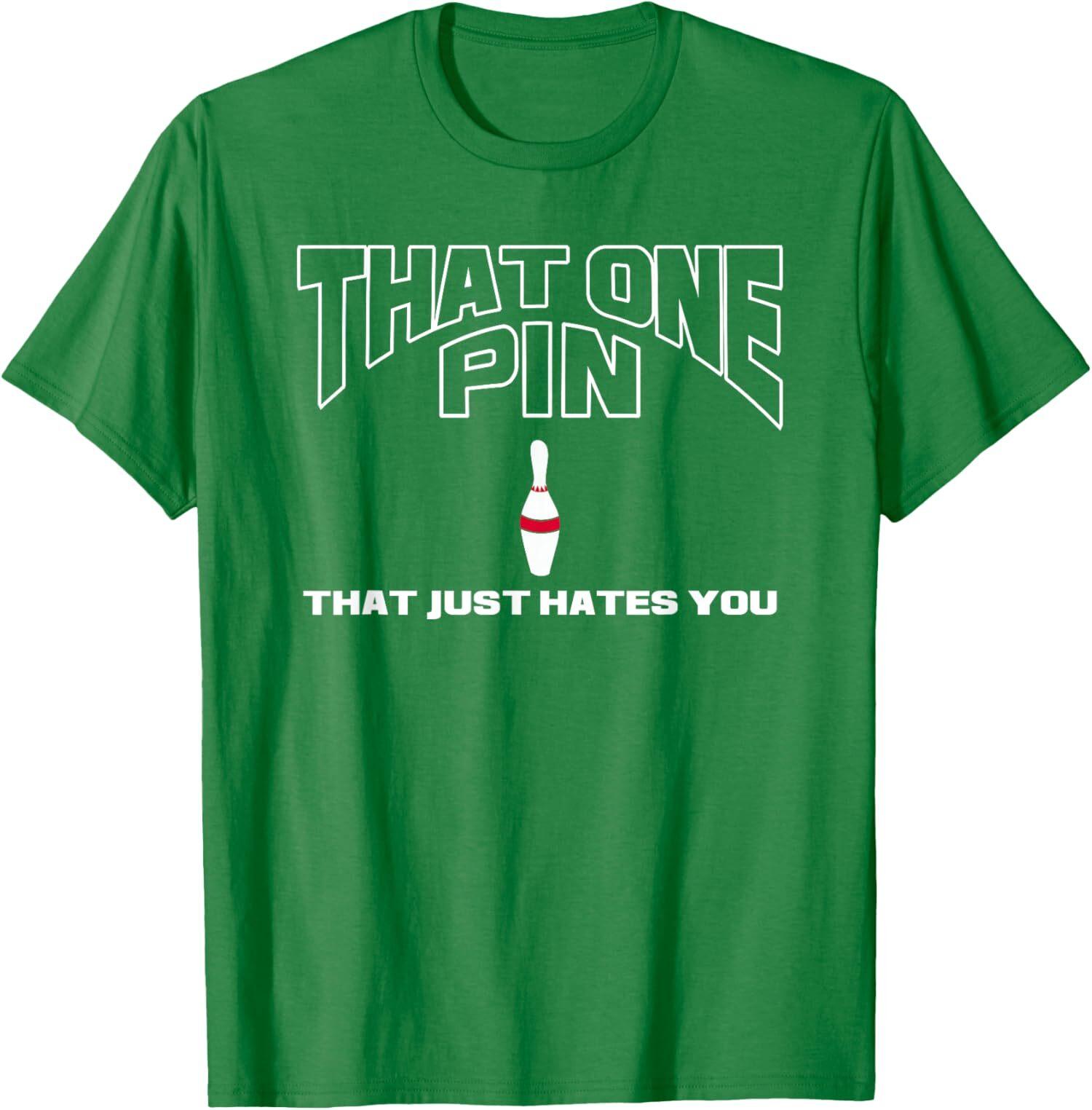Bowling That One Pin That Just Hates You Funny Player Unisex T-Shirt S разноцветный