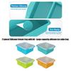 Flexible Silicone Ice Cubes Mold With Cover Ideal For Making Big Ice Cubes Food Freezer Container Kitchen Gadget