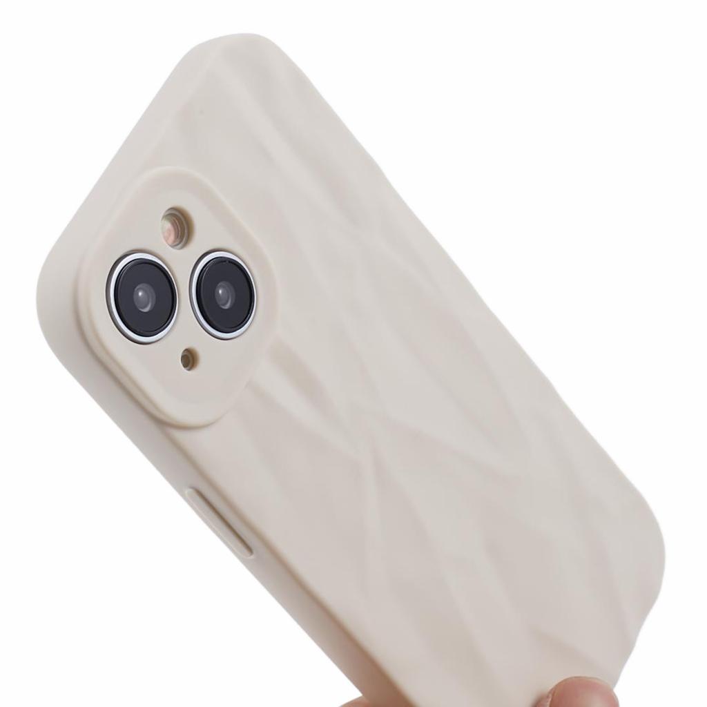 HRX Series For iPhone 14 TPU Case Wrinkled Uneven Anti-scratch Phone Guard Cover