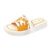 Slippers Summer Couple Men and Women One-word Drag Non-slip and Wear-resistant Korean Version of Fashion Drag