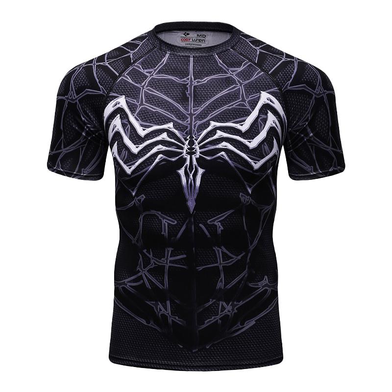 Men's 3D Printed Marvel Clothing Short Sleeved American Round Neck T-shirt