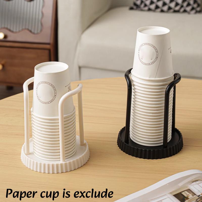 Plastic Paper Cup Holder Multifunctional Desktop Cup Storage Rack Kitchen Coffee Milk Tea Cup Holder Disposables Cups Picker