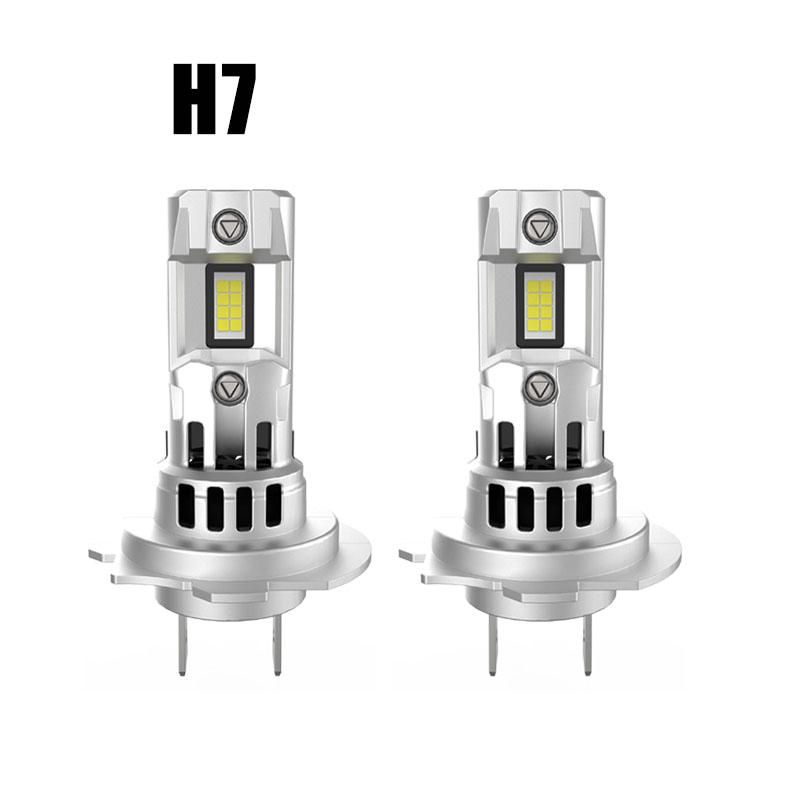 

2 шт. H7 Turbo для автомобильных светодиодных фар 70 Вт, автосвет 6000 К, CANbus, мини-суперяркие лампочки 12 В, аксессуары для фар 20000 лм