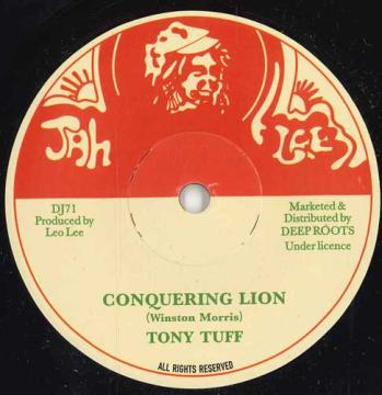 

7inch Record TONY TUFF - Conquering Lion / Conquering Lion ( DJ71 Jah Lee EU 2025 Europe Reggae, Ska & Dub