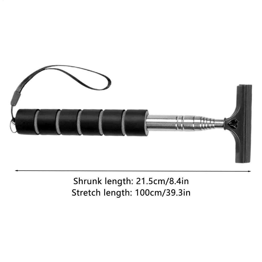 Car Mirror Squeegee Multifunctional Window Squeegee Retractable Squeegee with Telescopic Rod Portable Car Side Mirror Wiper