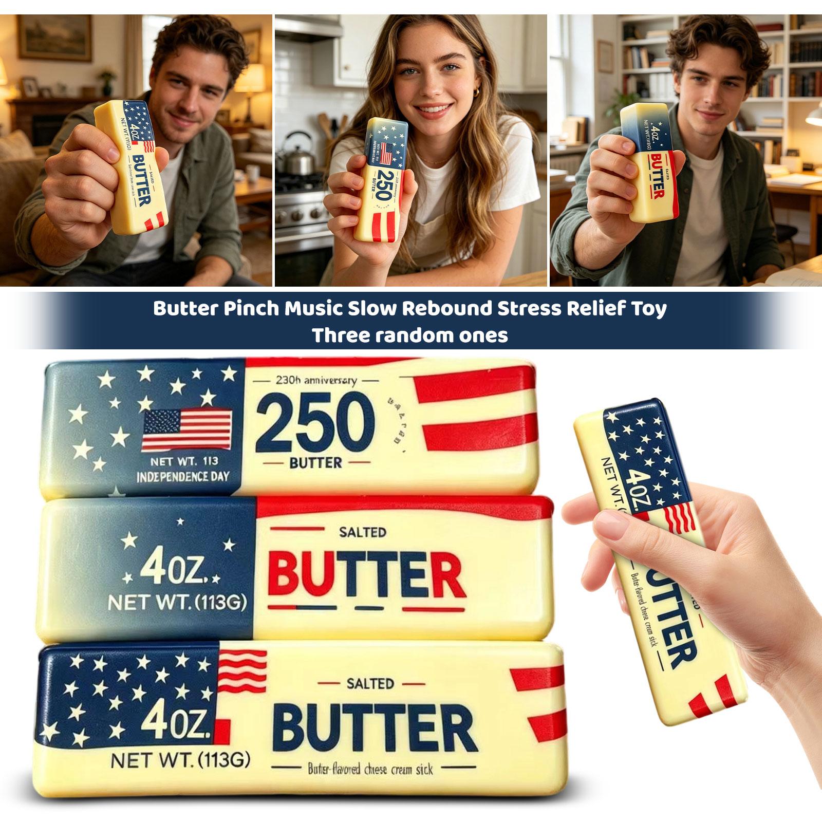 

Creative American- Butter Toy — Realistic PU Slow-Rising Butter Stick — Stress-Relief Squeezy Toy Random One One Size