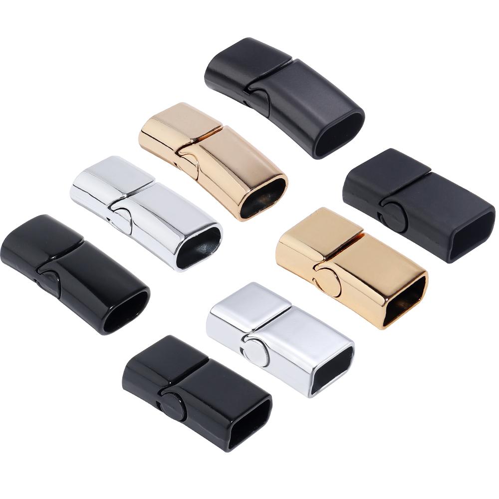 5pcs/lot Alloy Strong Magnetic Clasps Square Magnet Buckle End Clasp Connector For DIY Leather Rope Bracelet Jewelry Accessories