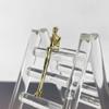 Statue with Crystal Glass Stairs Modern Thinker Figurine Minimalist for Entryway