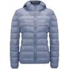 Autumn and winter new white duck down light down jacket women's short light warm fashion hooded light jacket