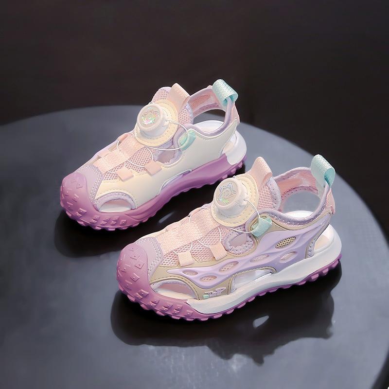 Boys sandals breathable summer new children's bag head beach shoes girls sports sandals anti-kick soft sole tide