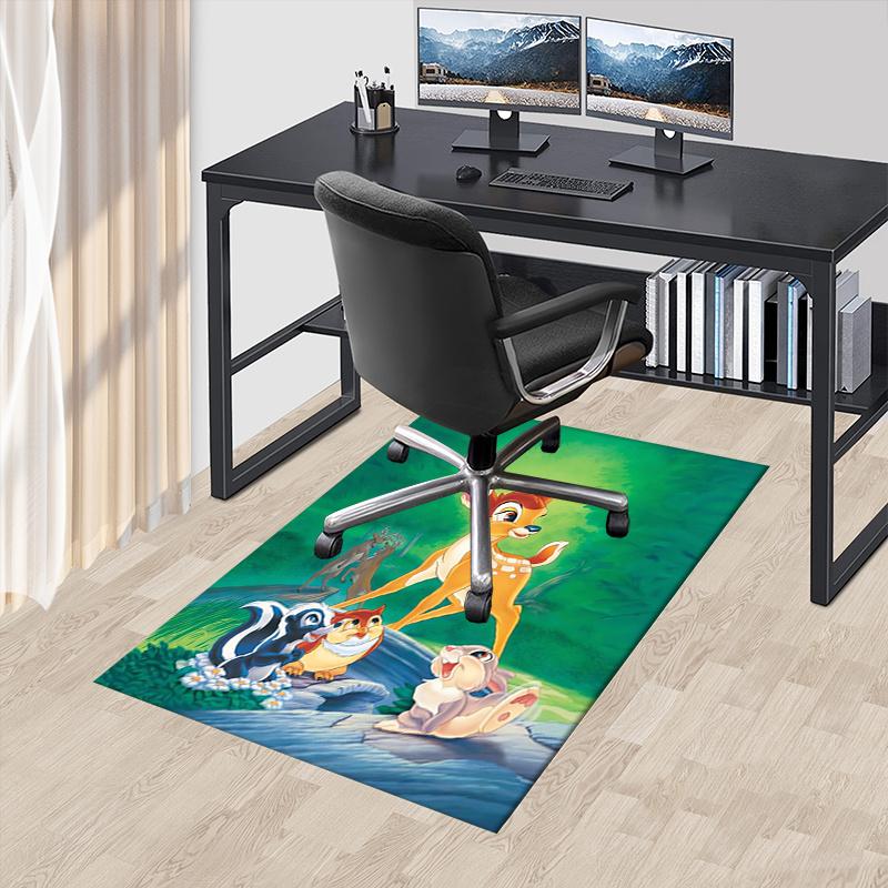 

Office Rug Bambi, Thumper theme 3D Printed Anti-Slip Rug-Machine Washable for Living Room 60cm by 90cm