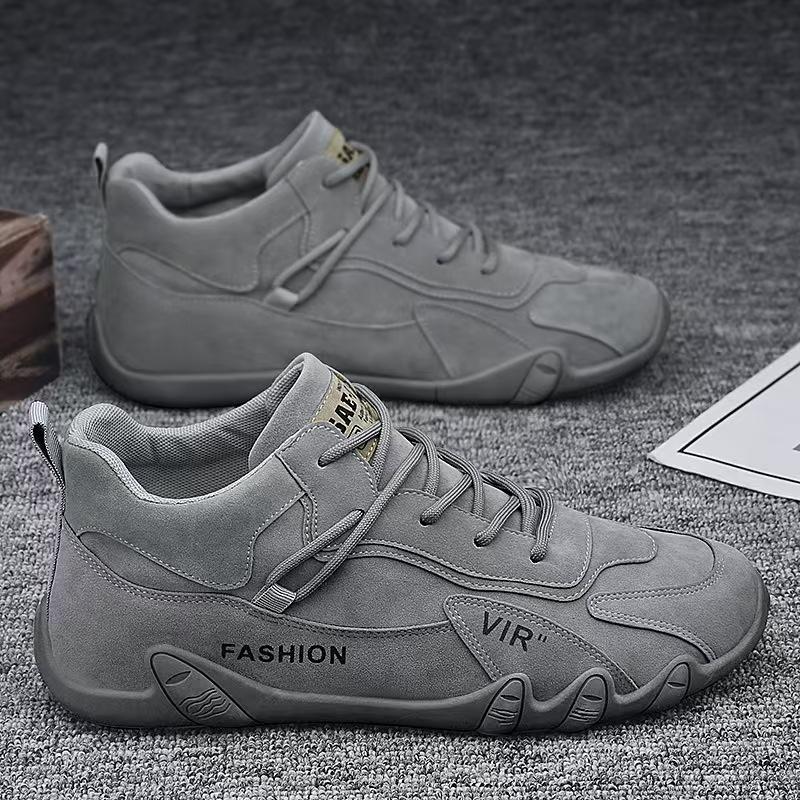 

Мужская спортивная обувь, модная повседневная обувь, ботильоны, дизайнерские зимние плюшевые теплые зимние ботинки, нескользящие легкие мужские кроссовки, теннис 44 серый