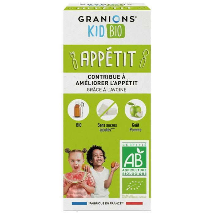Granions Kid Bio Appétit - Solution Buvable Aux Plantes Goût Pomme - 125 ml