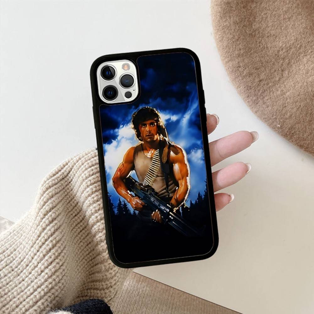 1pc Movie Rambo First Blood Phone Case For IPhone 17 16 15 14 13 Plus 12 11 Pro Max PC+TPU Cases Back Cover
