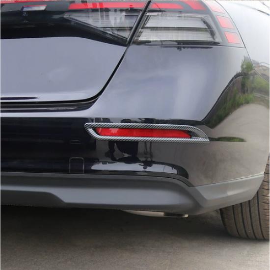 Carbon Fiber Car Rear Fog Lamps Cover For Honda Accord