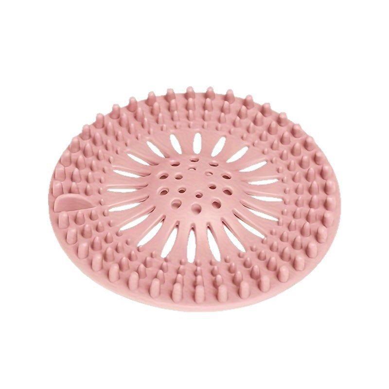 Silicone Floor Drain Cover Hair Catcher, Anti-Blocking Sewer Filter, Strong Adsorption For Bathroom Sink And Kitchen Drain