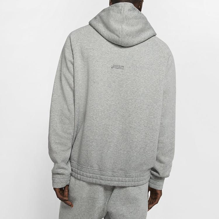 Nike Kyrie Fleece-Lined Knit Hoodie Men Tops Gray BV9298-063