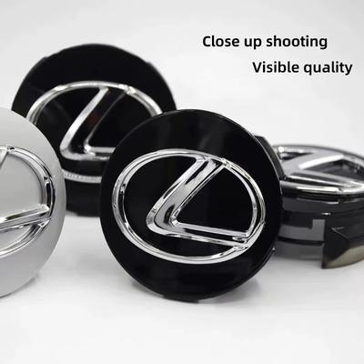 4pcs 62mm Car Wheel Center Hub Cap Badge Emblem Decal Wheel Sticker For GS IS LS500h ES260 ES300h RX350h NX260 UX260 LM LC