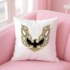 Hot Golden P-Pontiac Pillow Case Anti-Dustmite Pillow Invisible Zipper Silky Short Plush Sofa Cushion Cover