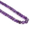 Natural Purple Stone Round Beads DIY Jewelry Bracelet Making Tool Accessory6mm 62pcs Beads