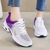 Fashion Mixed Color Women Sport Sneaker Autumn New Lace Up Thick Sole Sneakers Woman Breathable Mesh Running Shoes Plus Size 44