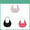 Chic Candy-colored Round Shoulder Bag For Women 2023 New Trendy Pu Underarm Bag