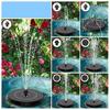 1 Set 3.5W Solar Fountain Solar Powered Bird Bath Fountain Decorative Solar Fountain with Colorful LED Lights for Garden Decor Pool Pond Use