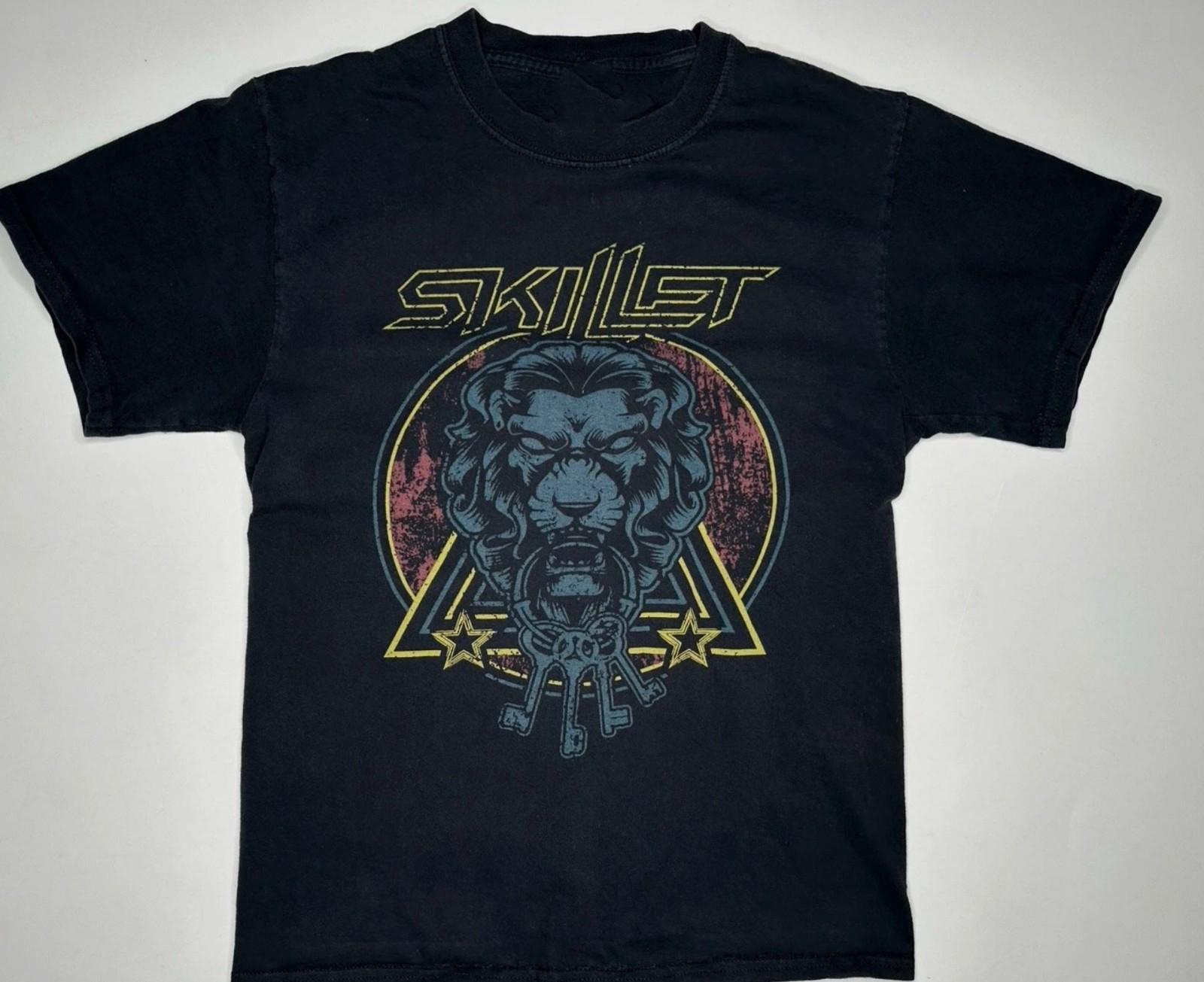 

Винтажная футболка Vtg Skillet Band We Walk As Lions Хлопок Черная Полный Размер 2XL