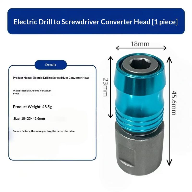 M10 Quick Release Drill Chuck Adapter Converter Corrosion Resistant Electric Wrench Driver Bit Tool for Outdoor Construction Garden Work