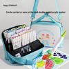 Milo Kids' Double-Headed Acrylic Markers Set - 24 Colors with Canvas Storage Bag