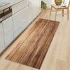 Luxuriöse Küchenmatte mit Holzmaserungsmuster, weich, verdickt, wasserdicht, rutschfest, ölbeständig, Bodenmatte, Läufer