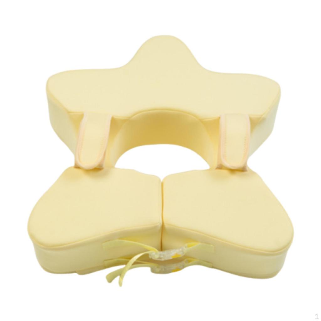 Non Inflatable Float for Ages 636 Months Child Adjustable Infant Pool Yellow