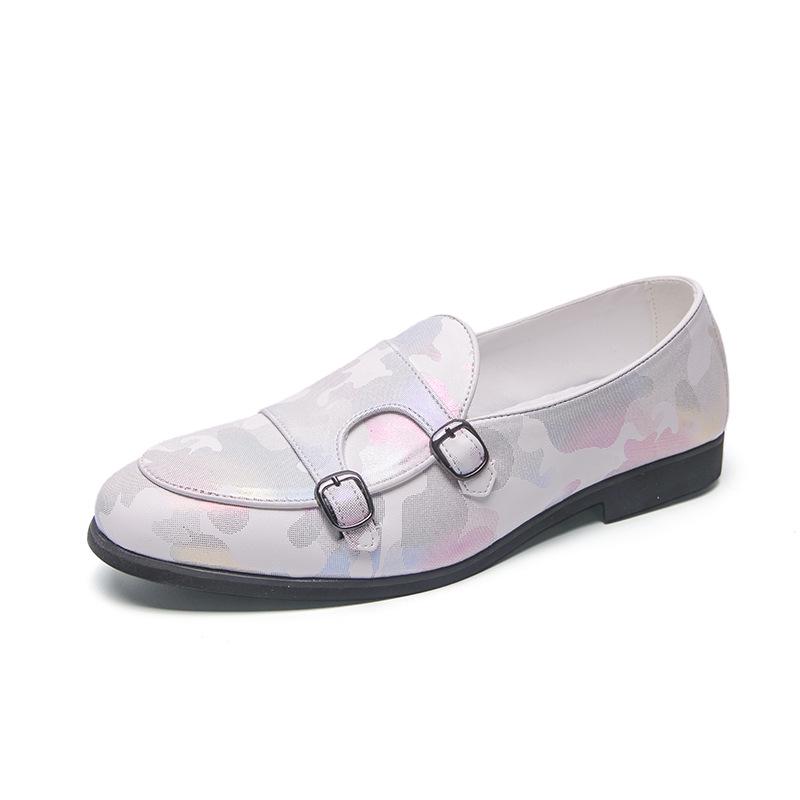Men s Colorful Slip-On Loafers - Large Size, Leather, Spring/Autumn Driving Moccasins 38