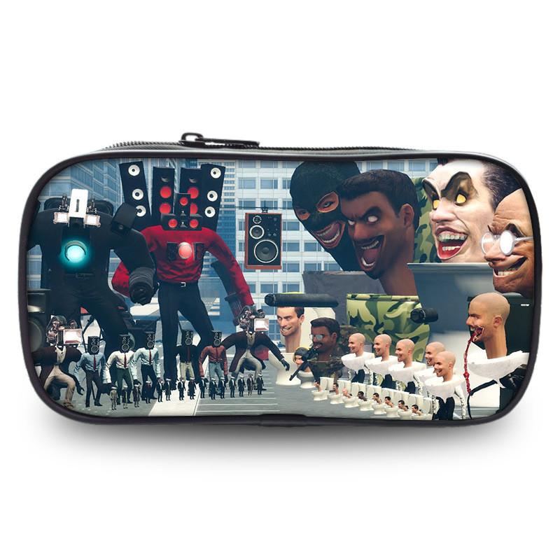 Durable Oxford Fabric Pencil Case For Kids And Students Featuring Fun Game Character Design