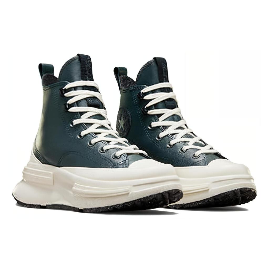 Converse Run Star Legacy Kůže Pohodlné Vysoké Ležérní Boty Unisex Tenisky Zelené A07940C