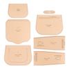 DIY Leather Paper Pattern Set for Fashionable& Elegant Shoulder and Crossbody Bag, DIY Leather Craft Design Template Paper Molds