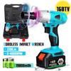AC 100-240V 50-60H Cordless Impact Wrench Machine Set 19800mAh Electric Drill Hammer Tool 19800mah Li-lon Battery W/ LED Light New