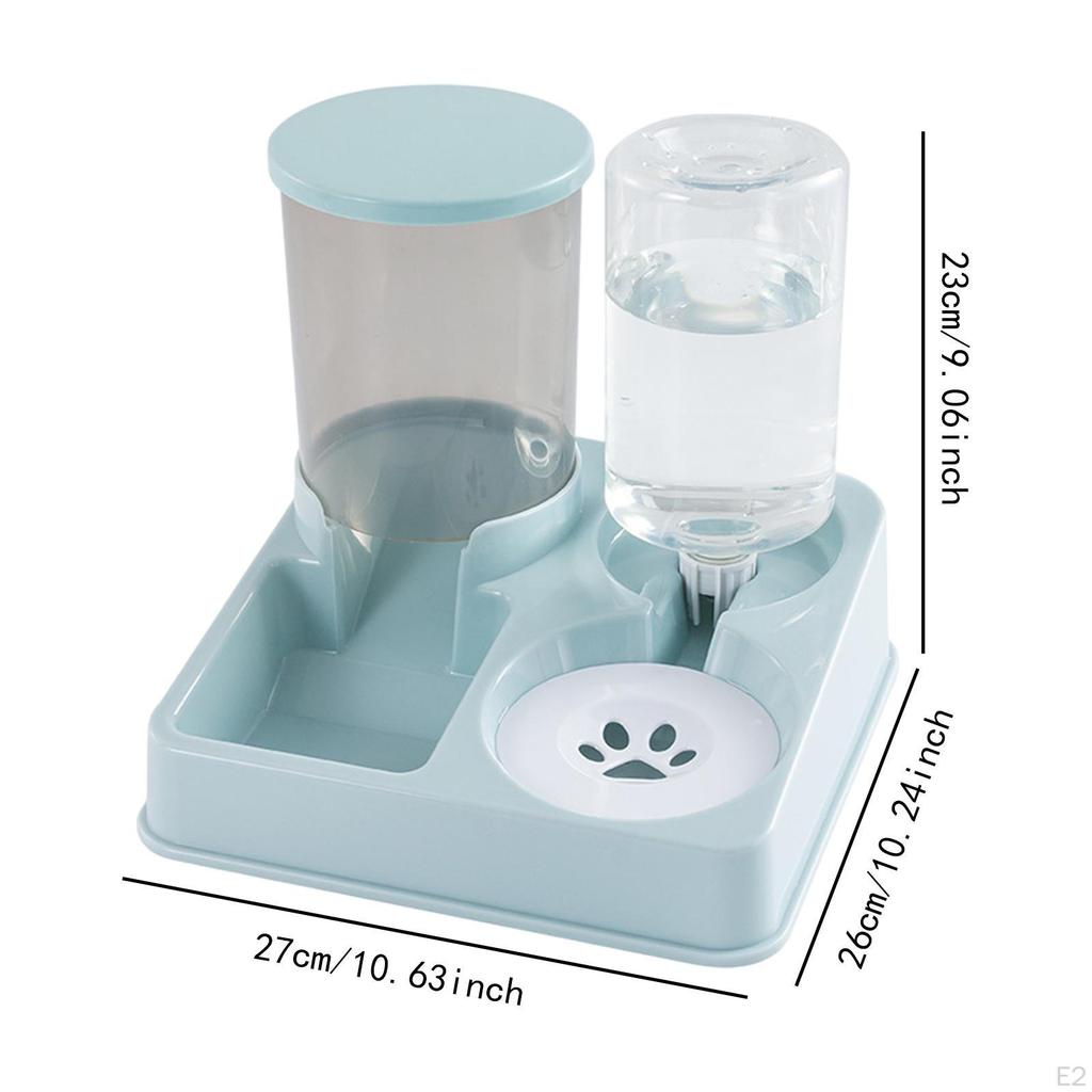 Food Feeder and Water Dispenser Automatic Pet Water,Detachable,for Indoor Cats Kitten