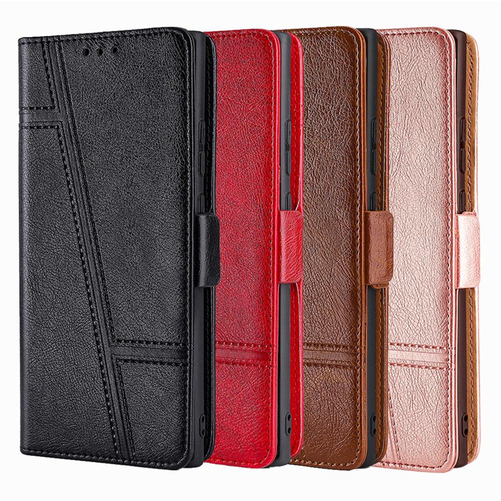 ZTE Blade A72 Magnetic Flip Phone Case - Drop-proof Stand Leather Cover for 4G/5G.