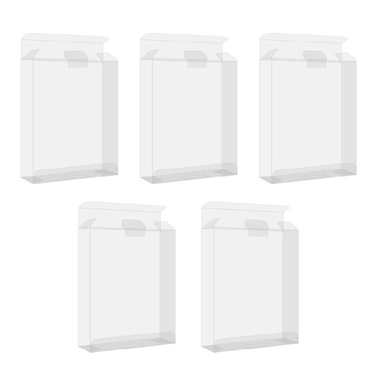 

5pcs High Transparency Game Protective Box Organizers Container Easy to Open and Close For Vintage Gamers & Enthusiasts 1