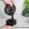 Portable Multi-Functional Folding Fan: Silent, Rechargeable, High Wind Power, Retractable