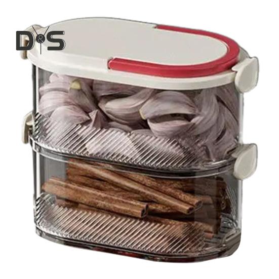 Spice Storage Box Seasoning Jar Food Grade BPA Free Large Capacity Transparent Stackable Sealed Spice Organizer