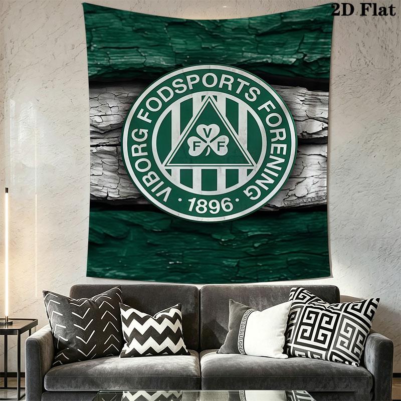 Viborg FF logo Wall Hanging Printed Fabric Blanket Decorative Tapestries for Bedroom Living Room Home Decor