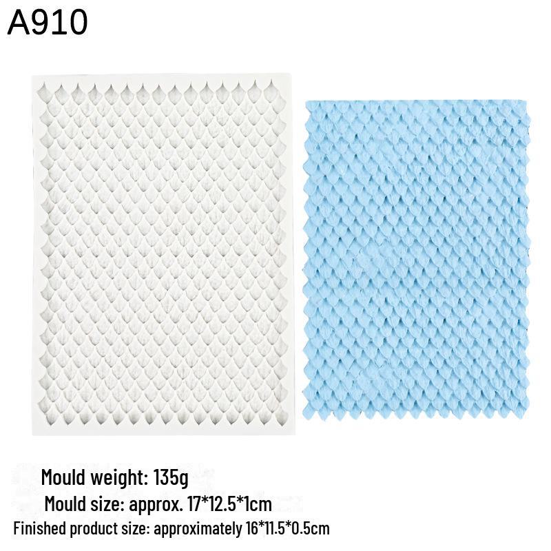 

Силиконовая форма для помадки и шоколада «Чешуя русалки и дракона»