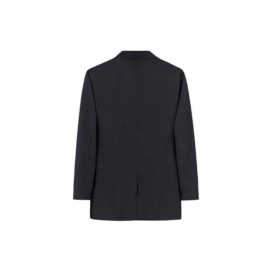 Anta Champion All-Weather Series Solid Color Long Sleeve Slim Fit Suit Jacket Men Outerwear Black 152410605-4