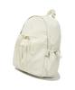 Covernat Woman Clover Heart Shirred Nylon Backpack Ivory